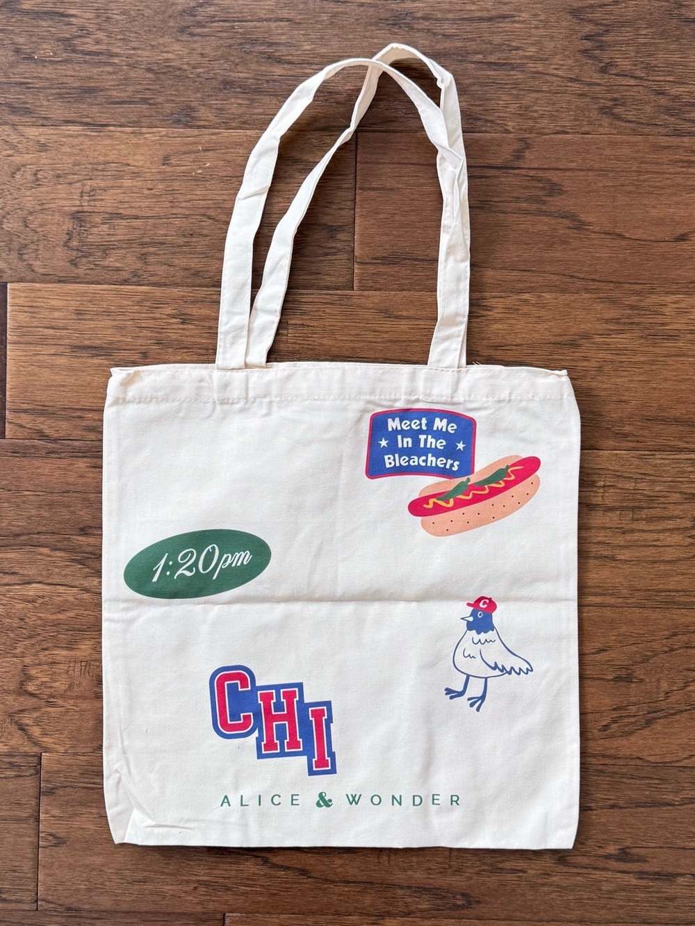 NEW Alice & Wonder Chicago Cotton Tote Bag